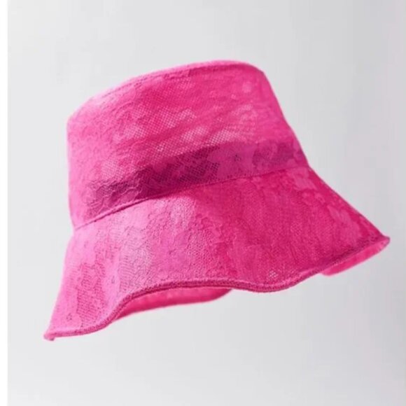 ⭐️ Lacey Lace Floral Hipster Hippie Art Elegant Romantic Chic Glam Bucket Hat - Picture 2 of 3